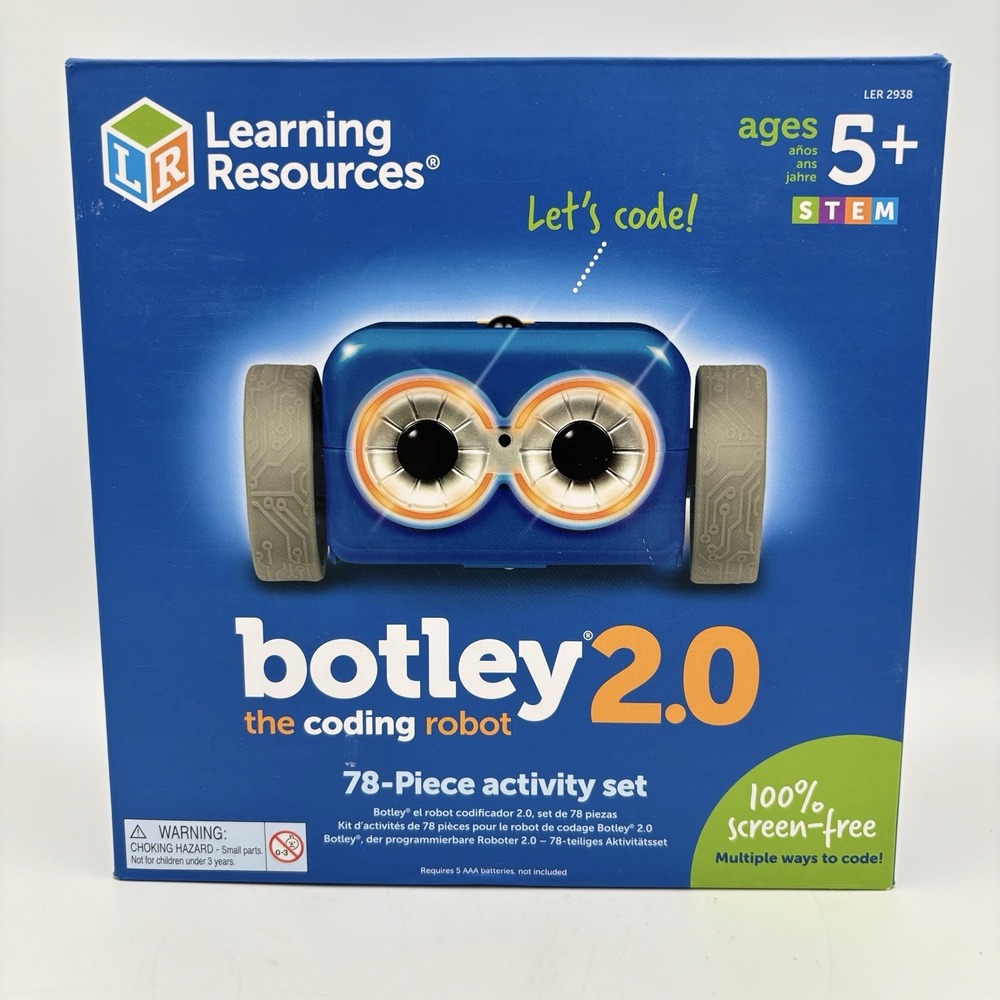 New Learning Resources Botley 2.0 The Coding Robot Coding 78 Piece Activity Set